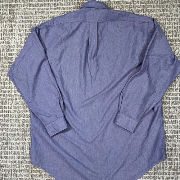 Ralph Lauren Purple Gingham  Casual Button Down Shirt Sz L - Picture 4 of 6